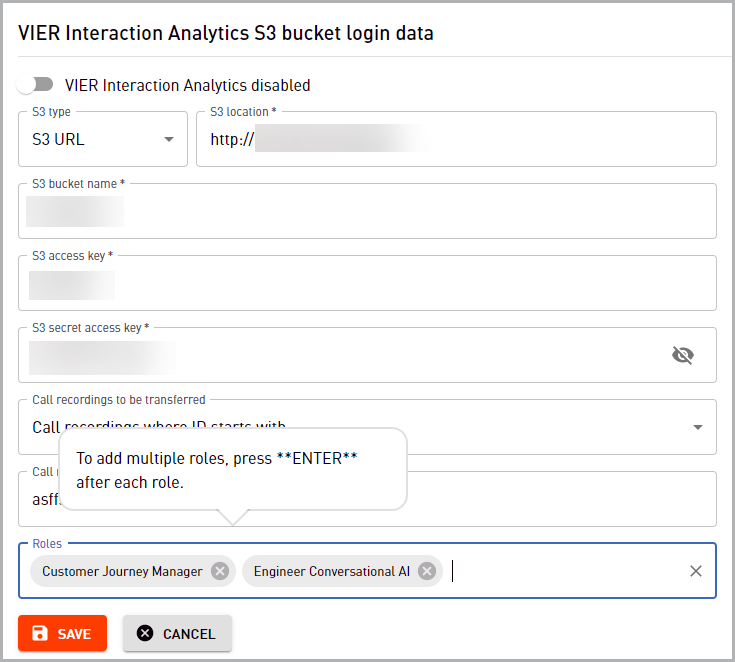 Integration VIER Interaction Analytics 